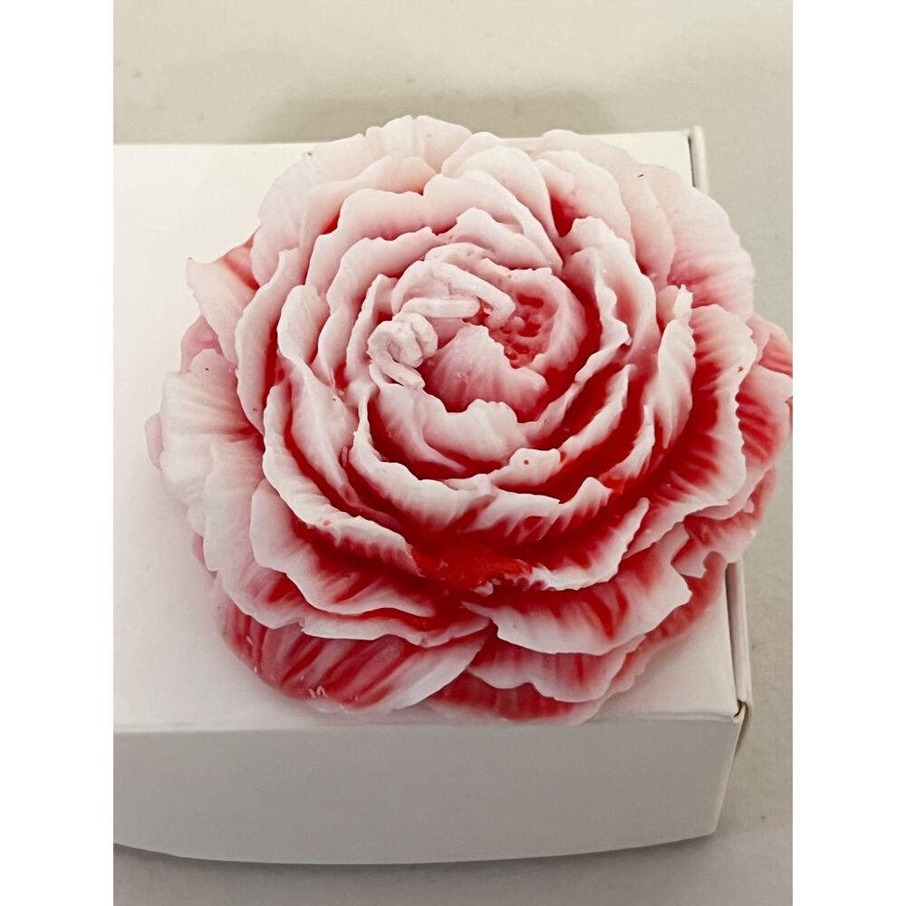 3D Peony Low Temperature Decor Candle | Rose Fragrance Home Ornament